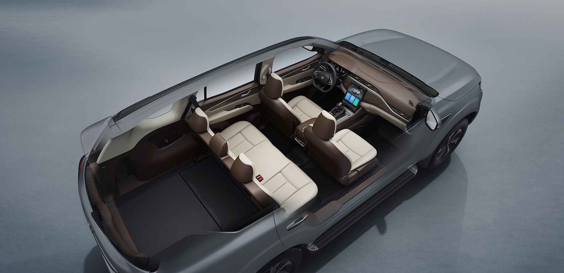 Dongfeng ZNA Paladin cabin, cutaway view of the seats and boot
