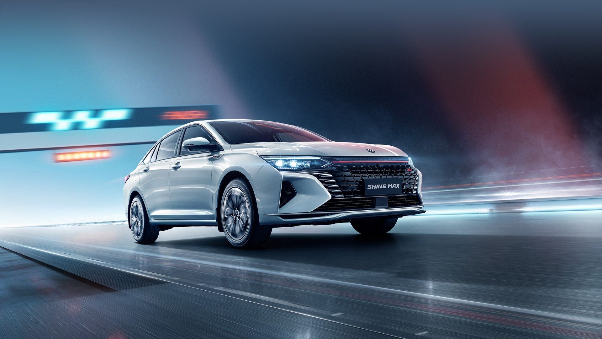 Dongfeng Shine Max in white, front three-quarter view