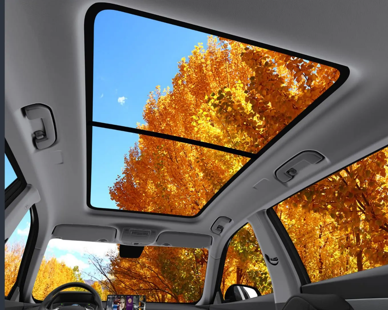 Panoramic sunroof of the Dongfeng Shine GS