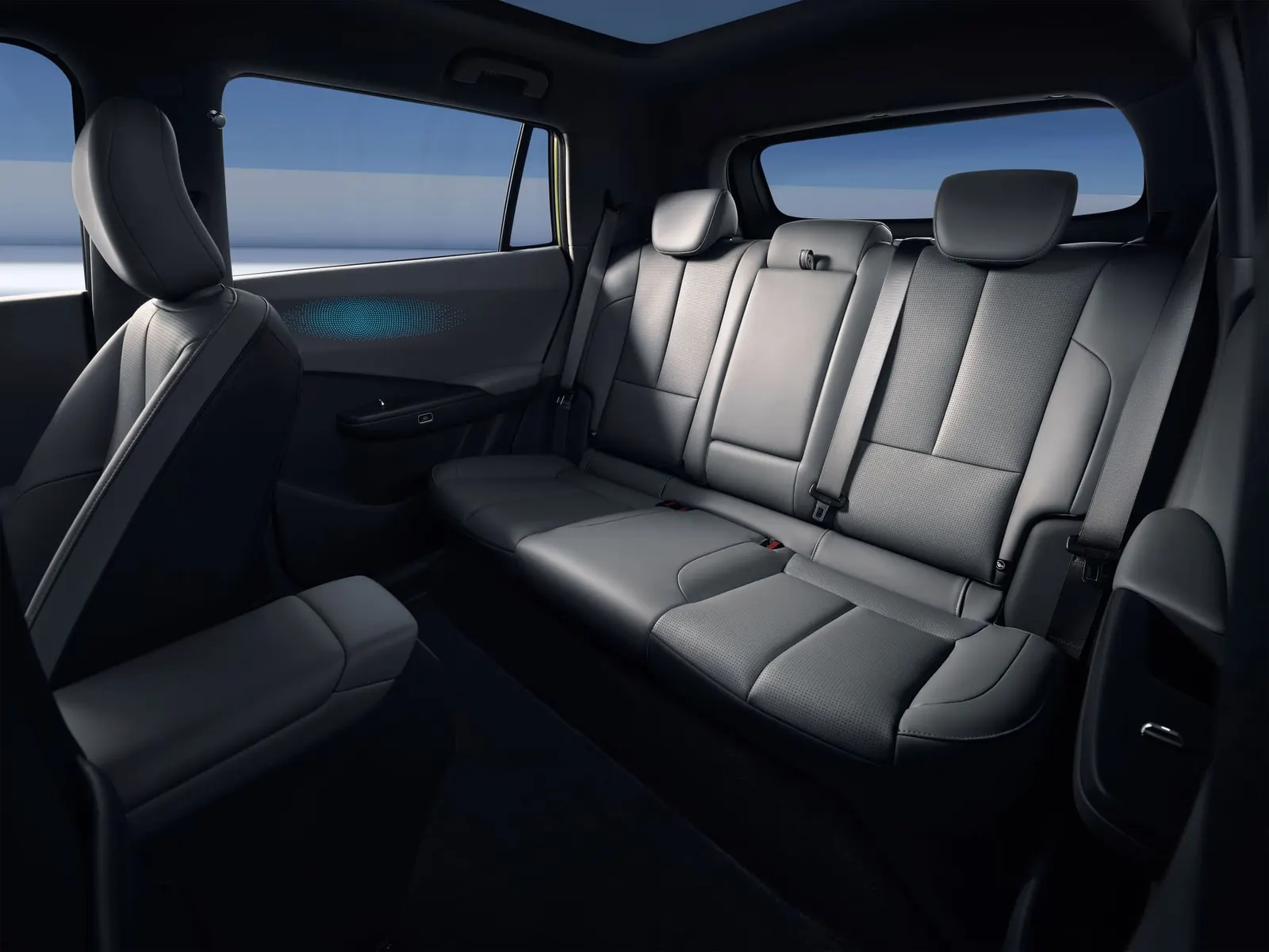 Rear seats of the Dongfeng Vigo in grey